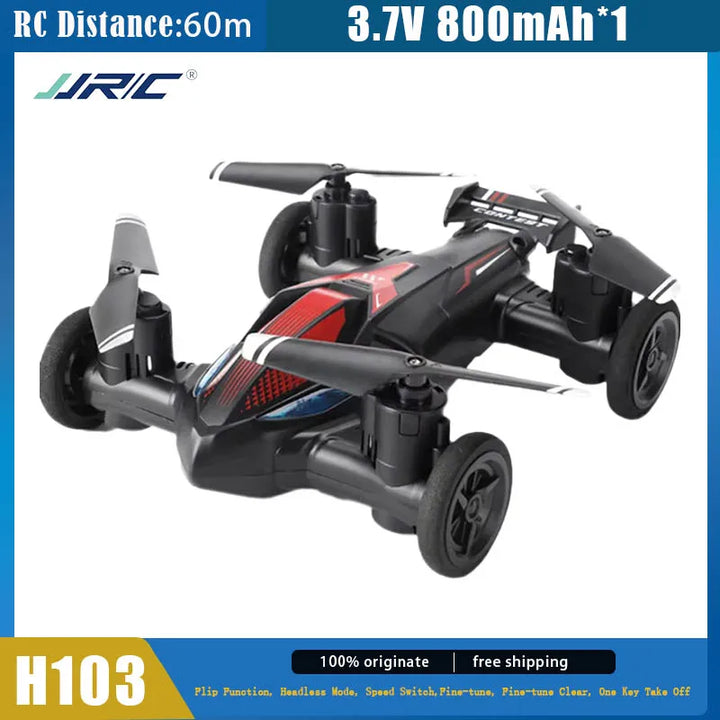 JJRC H103 Land-Air Mini RC Drone Car Dual-Mode Remote Control Quadcopter Headless Altitude Hold 360° Flip RC Toy Gift for Kids