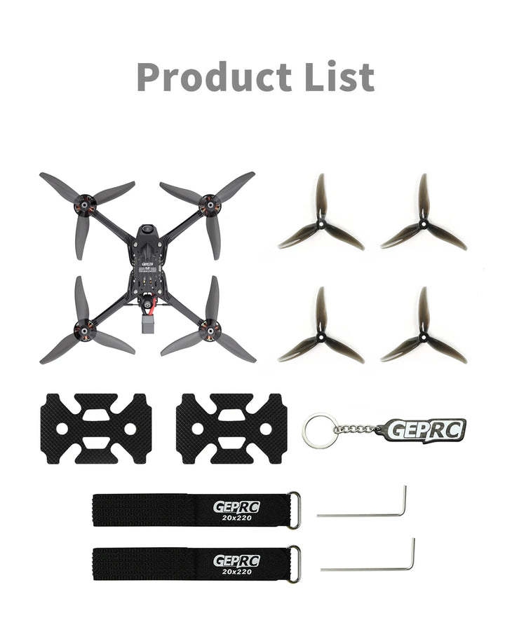 GEPRC Racer FPV Racing Drone TAKER F722 E55A Stack SPEEDX2 2207 TMOTOR F60PROV Drone Kit VTX Light Fast Freestyle RC Quadcopter