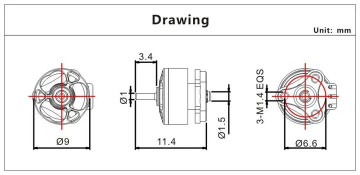 VCI 0702 PRO LITE MOTOR-23000KV/27000KV/30000KV Micro Brushless Motor，For FPV Drone Accessories