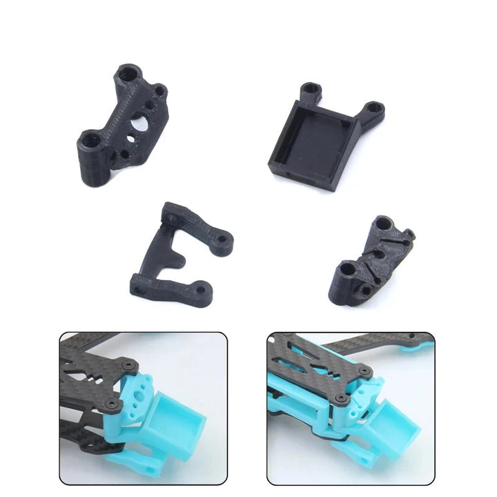 3D Printed BN-220 GPS Module Mount — TPU Holder, T-Mount, SMA Mount, Antenna Bracket for FPV Drone Mark5 Frame, Beitian BN-220 (22×20mm)