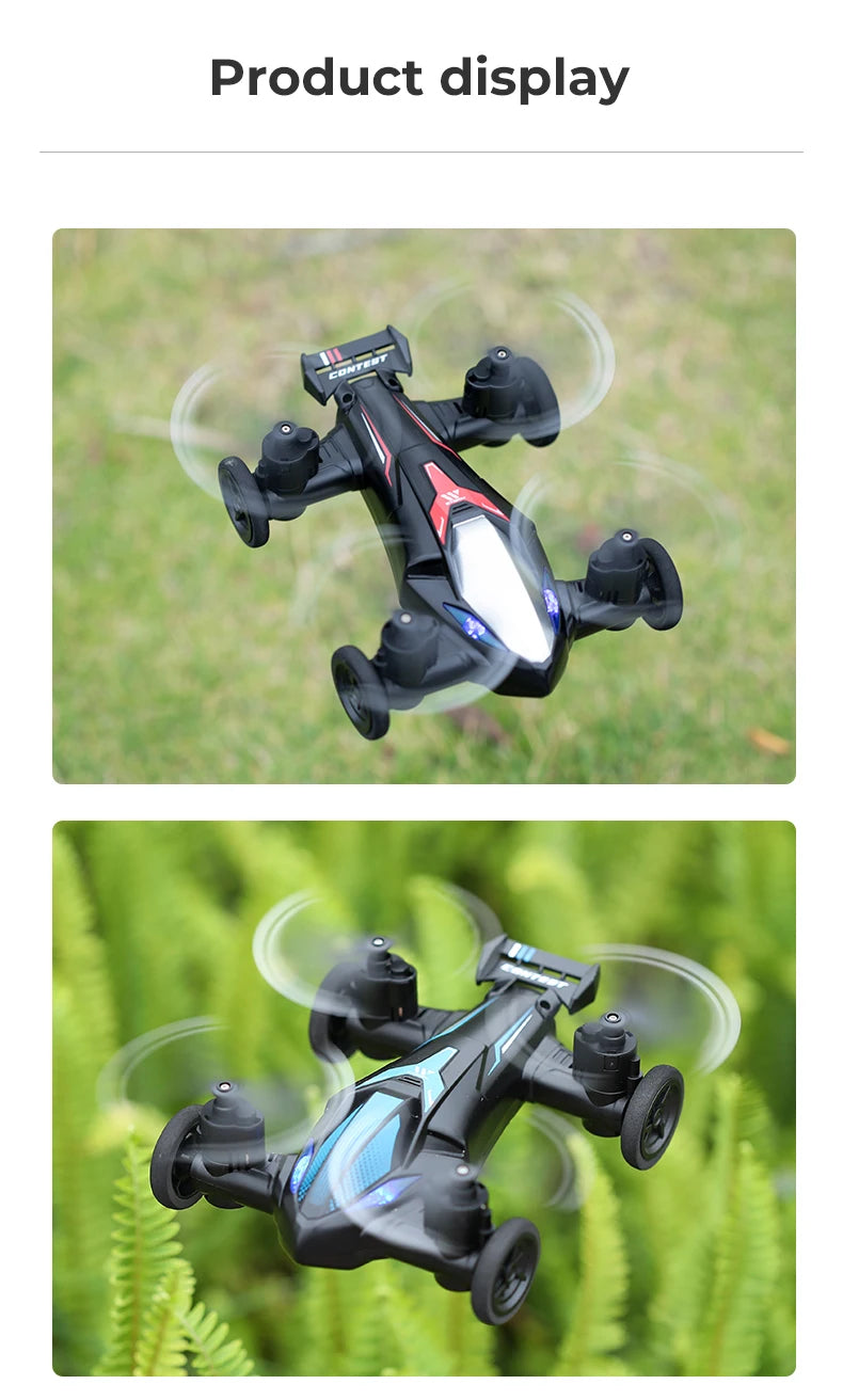 JJRC H103 Land-Air Mini RC Drone Car Dual-Mode Remote Control Quadcopter Headless Altitude Hold 360° Flip RC Toy Gift for Kids