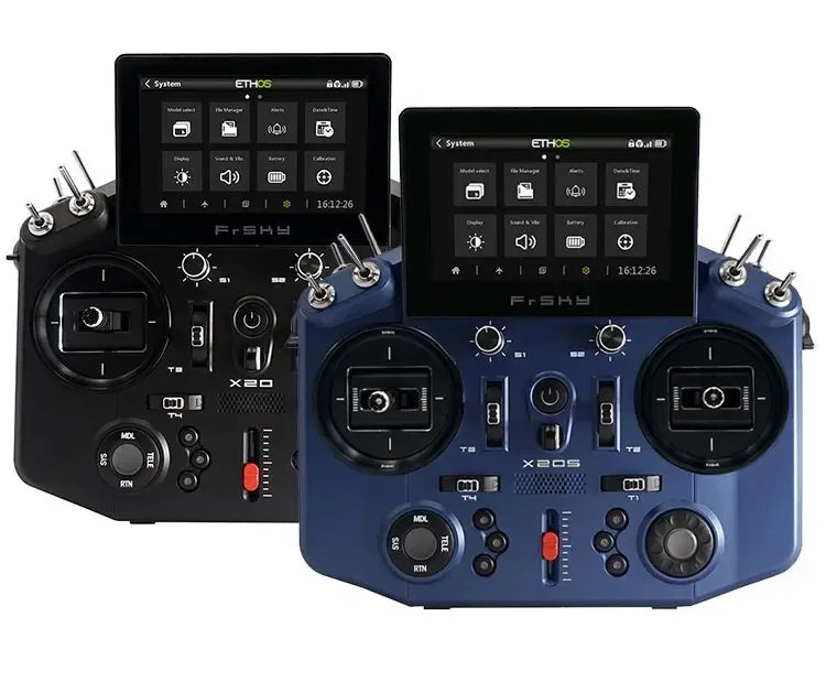 FrSky Tandem X20 / X20S RC Transmitter — Dual-Band 900M/2.4G, ETHOS, Hall Gimbals, 16/32CH, 50-100km TD Mode