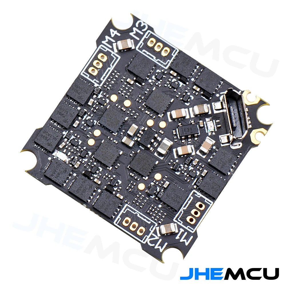 JHEMCU Ruibet F4AIO 12A F411 Flight Controller BLHELIS 12A 4in1 ESC 1-2S 25.5X25.5mm for FPV Tinywhoop Cinewhoop