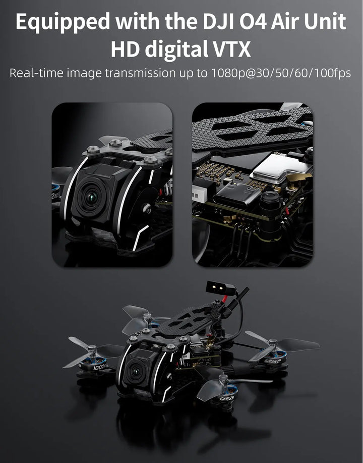 GEPRC T-Cube18 HD O4 FPV Quadcopter 1.8Inch TAKER F411-12A O4 Air Unit VTX 1002 18000KV Motor Mini RC Quadcopter Freestyle Drone