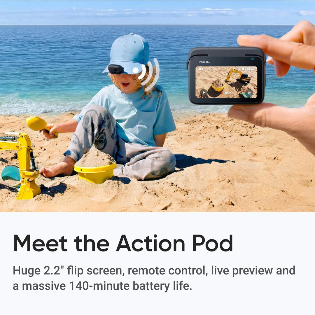 Insta360 GO 3S 4K Tiny Portable Vlogging Camera, Hands-Free POVs, Mount Anywhere, Stabilization, 10m Waterproof, Pet POV