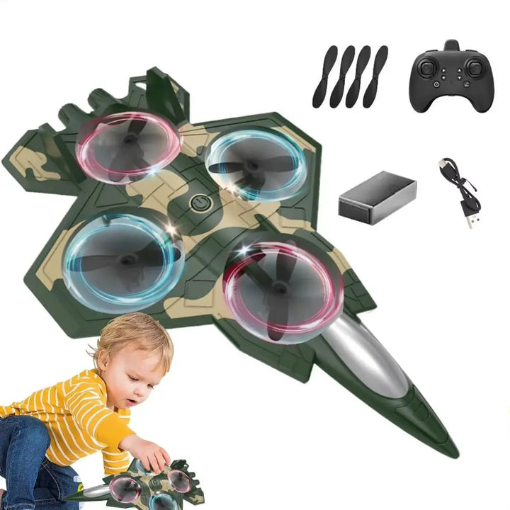 RC Foam Fighter Drone - Gravity Sensing Glider Helicopter Toy