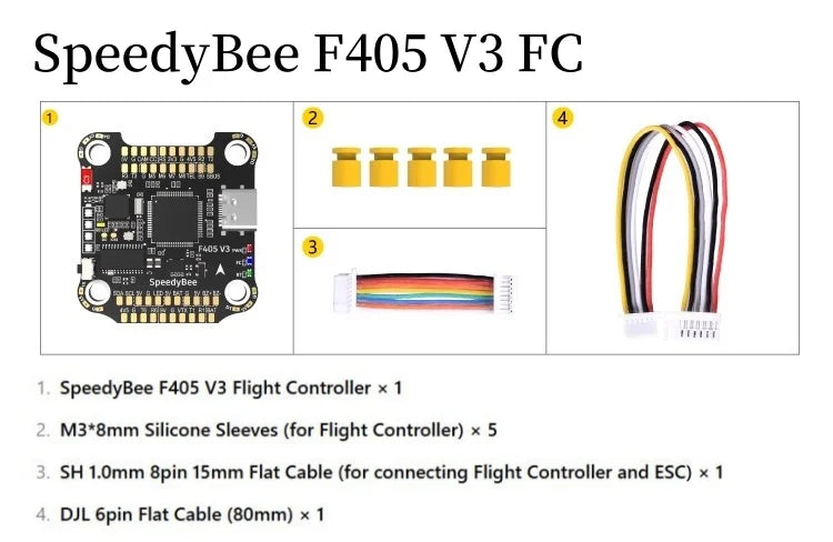 SpeedyBee F405 V4/V5 BLS 55A Flight Controller Stack - BMI270 30x30 4-in-1 ESC FPV Racing Drone