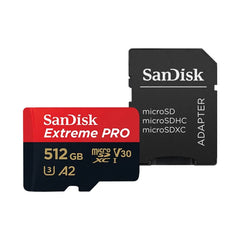 SanDisk Extreme Pro microSD Card | U3, V30, A2, 4K