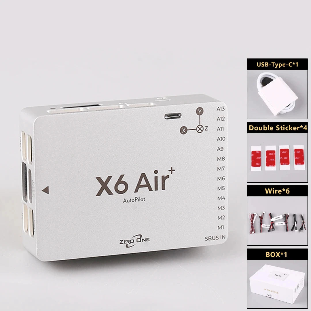 Zero One X6 Air+ Compact Flight Controller — FMU v6X, STM32H7, Dual IMU, ICM45686, Network Port, Pixhawk PX4