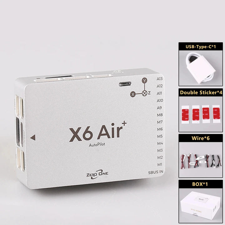 Zero One X6 Air+ Compact Flight Controller — FMU v6X, STM32H7, Dual IMU, ICM45686, Network Port, Pixhawk PX4