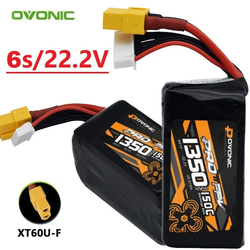 Original 150C 1350mAh 6S 22.2V LiPo Battery For RC Helicopter Quadcopter FPV Racing Drone Parts 22.2V Drones BATTERY