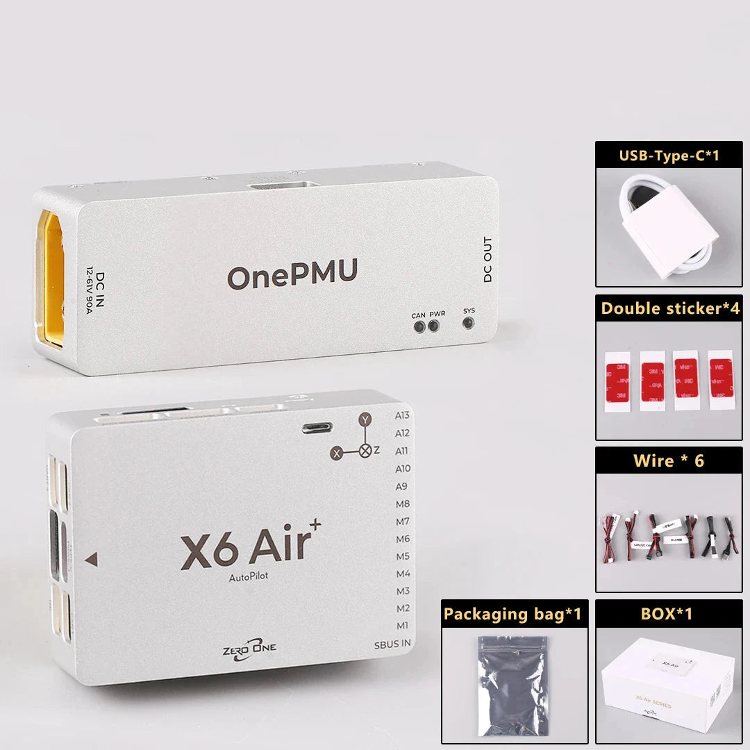 Zero One X6 Air+ Compact Flight Controller — FMU v6X, STM32H7, Dual IMU, ICM45686, Network Port, Pixhawk PX4