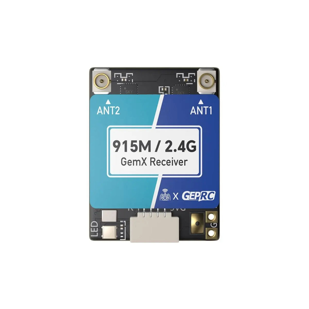 GEPRC GemX ELRS 915MHZ 2.4G Gemini Xrossband Receiver Dual-Band Integrated TCXO