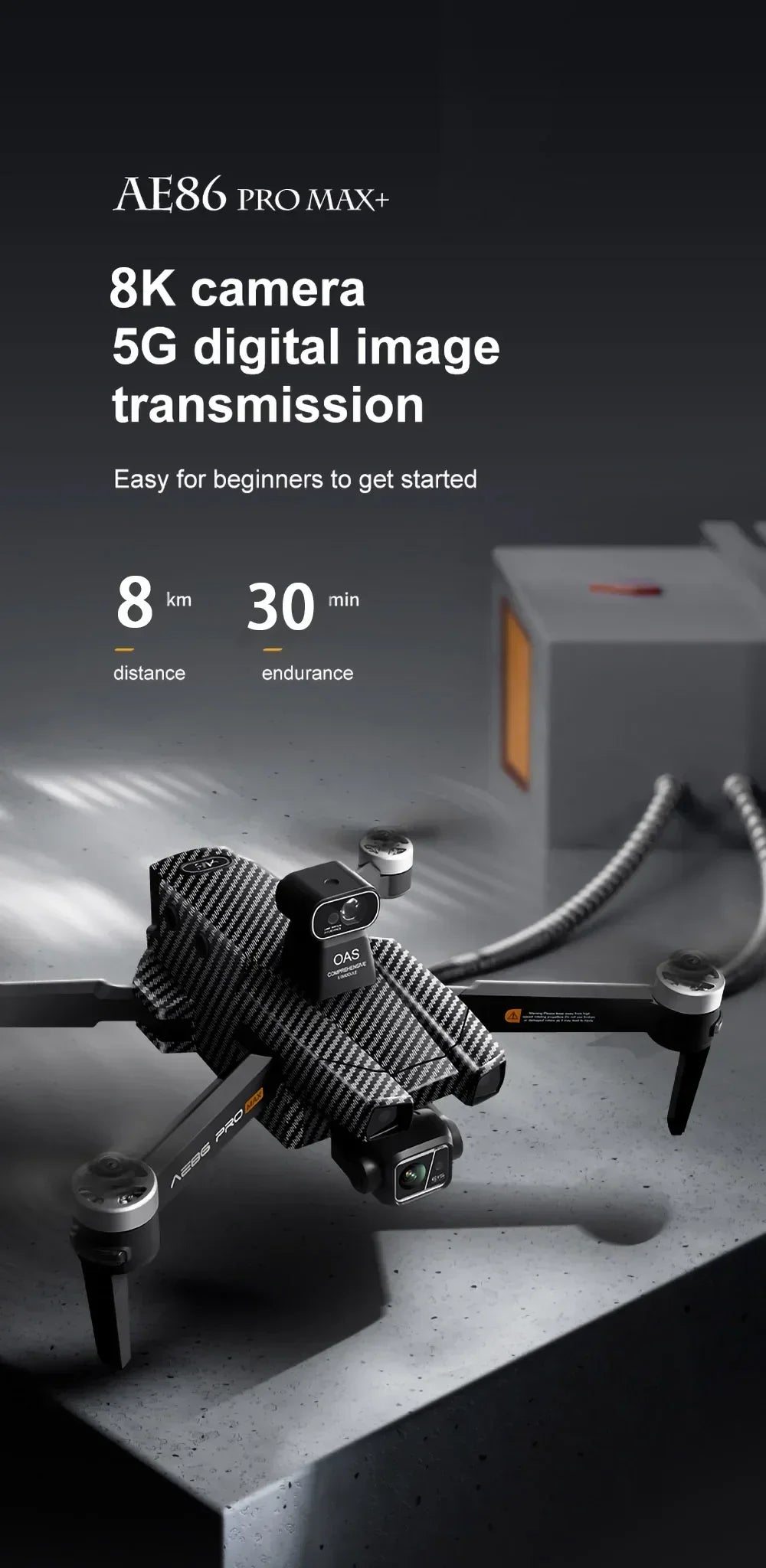 AE86 PRO Max Profesional Drone with 8K HD Camera 3-axis gimbal Aerial Photography Obstacle Avoidance FPV GPS Dron RC Quadcopter