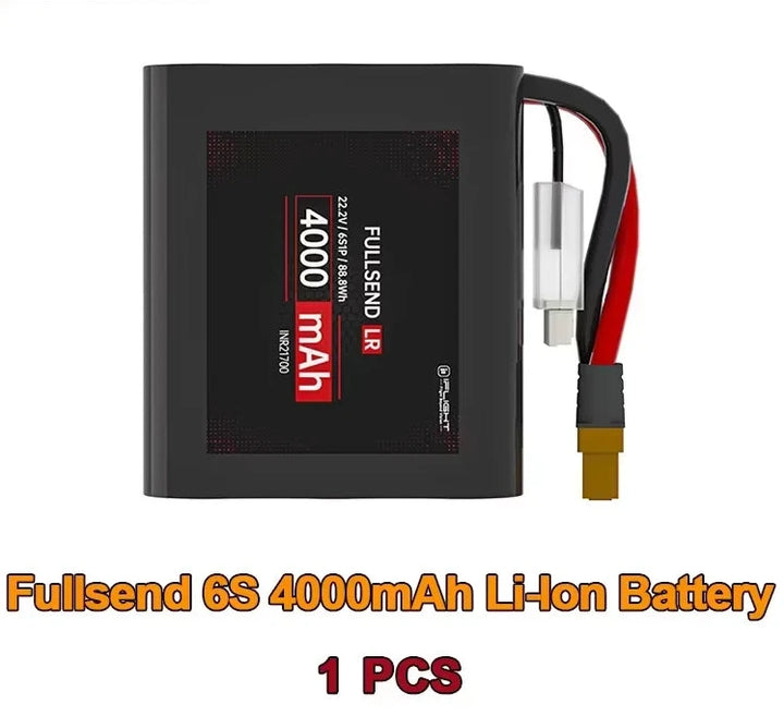 iFlight Fullsend LR 6S 4000mAh Low Multiplier Range Long Range Li-Ion Battery for Chimera7 Pro V2 Chimera9 ECO F6 BOB57
