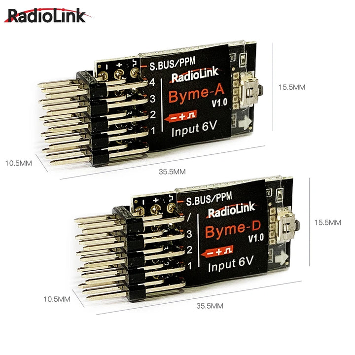 Radiolink Byme-A/Byme-D Fixed Wing Flight Controller Gyroscope Self-stabilization Balance For 3D Fixed Wing 4CH Trainer Su27 Toy