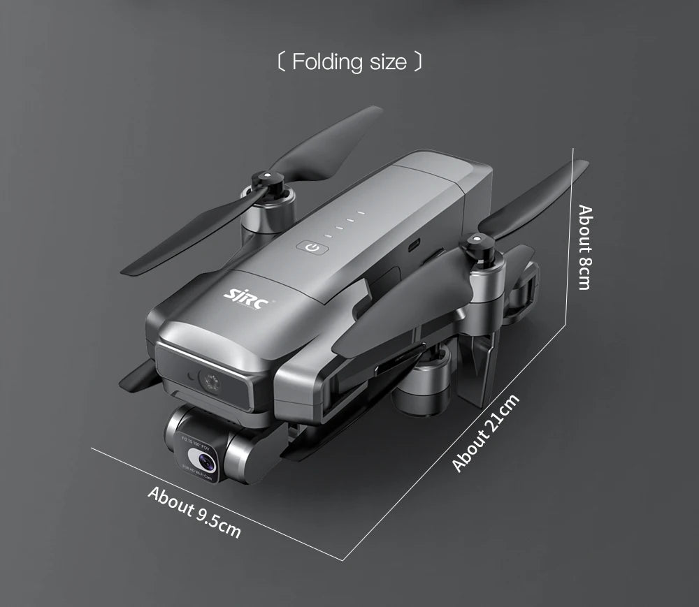 SJRC F22 S2 PRO+ Professional Drone With 4K EIS Camera 6KM FPV Obstacle Avoidance GPS Quadcopter vs KF101 3-axis Gimbal RC Dron