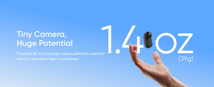 Insta360 GO 3S 4K Tiny Portable Vlogging Camera, Hands-Free POVs, Mount Anywhere, Stabilization, 10m Waterproof, Pet POV