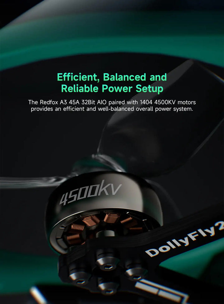 Sub250 DollyFly25 V2 2.5Inches WTFPV FPV Drone Freestyle Quadcopter with PNP/ELRS2.4 Receiver XT30U Connector for DIY