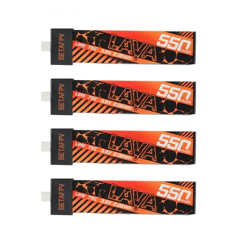 BETAFPV  LAVA 1S 550mAh 75C Battery (4PCS) for Meteor75  Cetus Pro Cetus X FPV