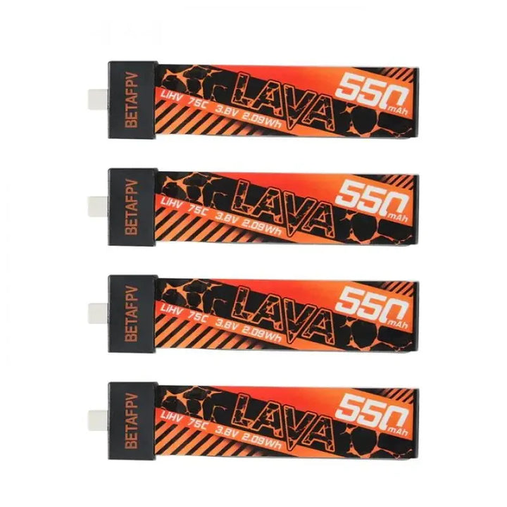 BETAFPV  LAVA 1S 550mAh 75C Battery (4PCS) for Meteor75  Cetus Pro Cetus X FPV