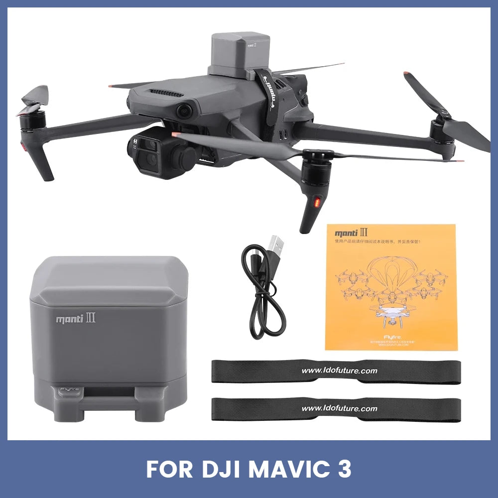 Manti 3 / 3 Plus Reusable Drone Parachute — DJI Mavic 3, Air 2S, Phantom 4
