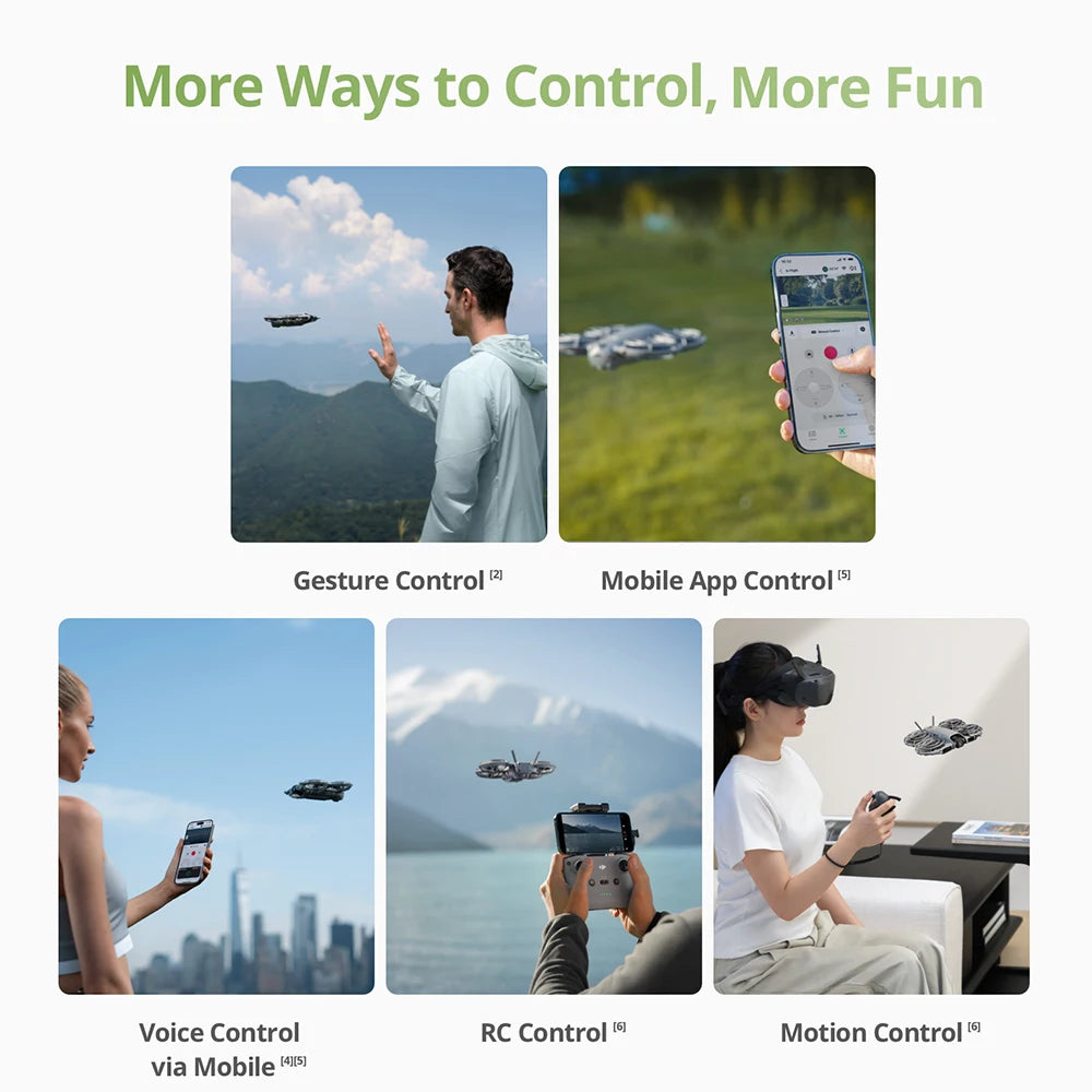 DJI Neo 2 — 4K 60FPS, 151g, O4+ 20km, Omnidirectional Obstacle Sensing, Front LiDAR, 49GB Storage, Palm Takeoff, Gesture Control, 19 Min Flight