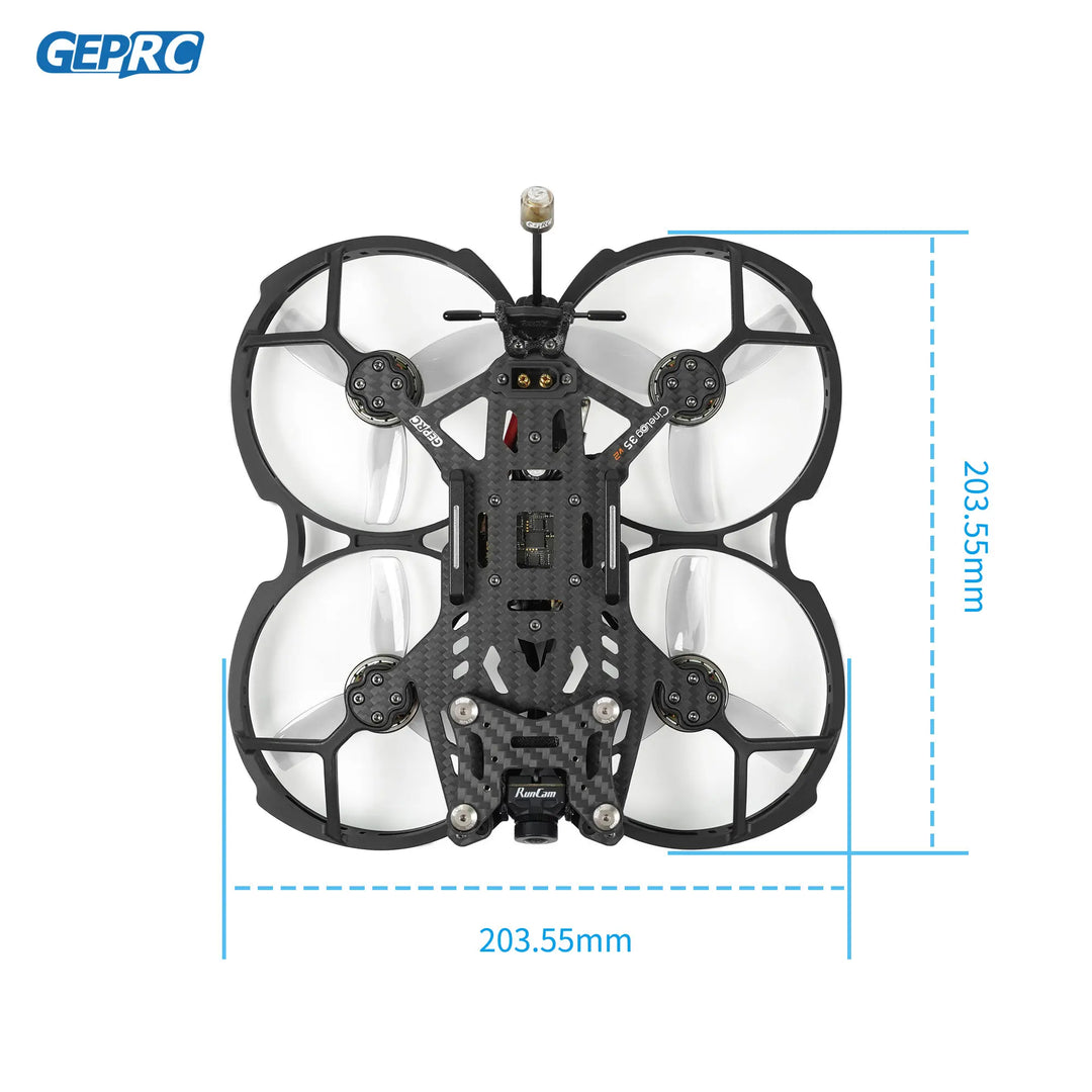 GEPRC CineLog35 V2 HD Wasp FPV Drone GPS Runcam Wasp Camera SPEEDX2 2105.5 Motor 7075 Aluminum RC FPV Quadcopter Freestyle Drone