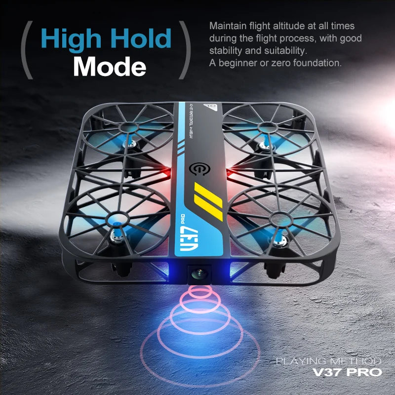 4DRC V37 New Mini 8K Drone with Camera 4K HD Easy To Carry WiFi FPV Drone Pocket Rc Helicopter Quadcopter Family Toys Gift