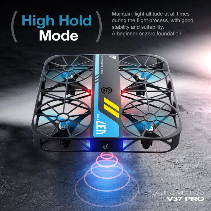 4DRC V37 New Mini 8K Drone with Camera 4K HD Easy To Carry WiFi FPV Drone Pocket Rc Helicopter Quadcopter Family Toys Gift