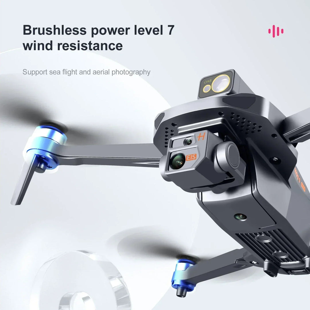 New K911 MAX GPS Drone 8K Dual HD Professional Obstacle Avoidance Camera Brushless Motor Foldable APP Remote Control Quadcopter