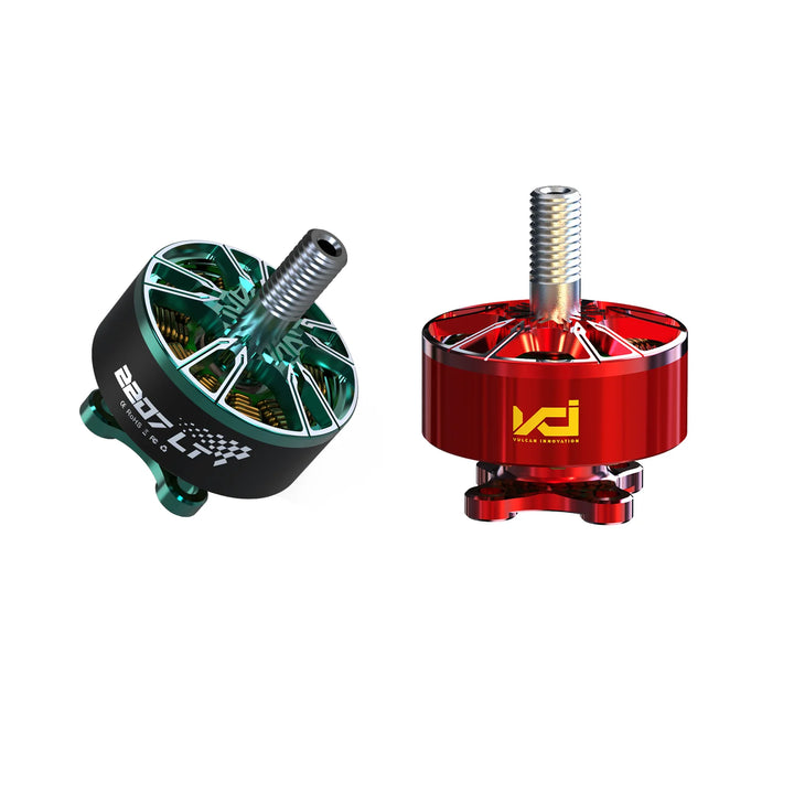 4Pcs VCI Vulcan 2207 LT 2160KV FAI World Champion Motor Green Red Low Energy Consumption 14524RPM 24V Drone Racing Motor