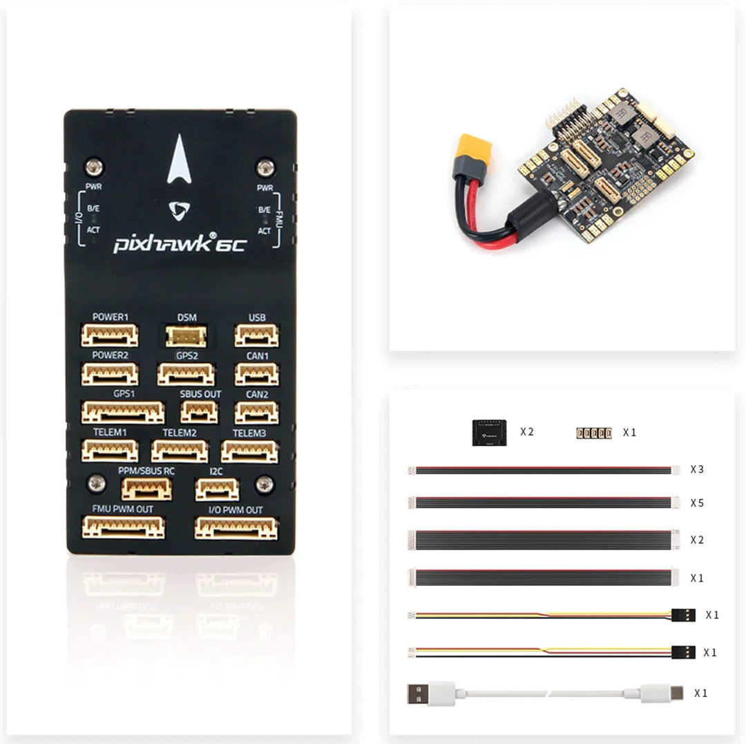 Holybro Pixhawk 6C Flight Controller — PX4/ArduPilot, Metal Shell, M10/M9N GPS Options