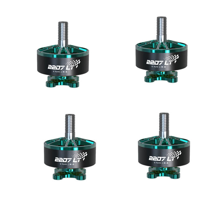 4Pcs VCI Vulcan 2207 LT 2160KV FAI World Champion Motor Green Red Low Energy Consumption 14524RPM 24V Drone Racing Motor