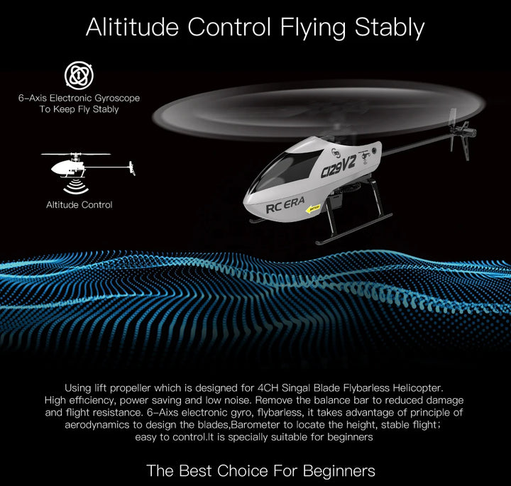 C129 V2 Rc 2.4g  Helicopter 4 Channel  Helicopter Charging Toy Drone Model Uav Outdoor Aircraft Rc Dronetoy Boys' Toy