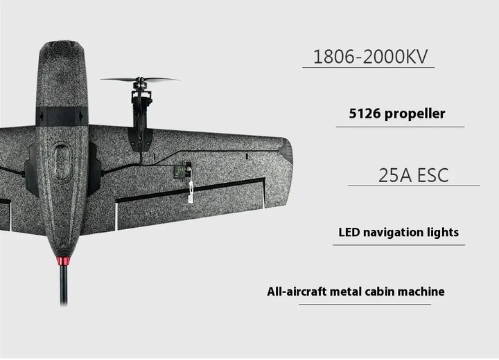 Heewing Assassin T-1 Vtol Vertical Takeoff Pnp With Flight Control Fpv Fixed Wing Y3 Vertical Takeoff And Landing Aircraft