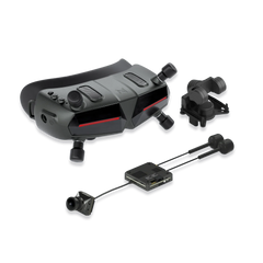 Walksnail Avatar Goggles X with exposed-board video transmitter, camera and separate gimbal
