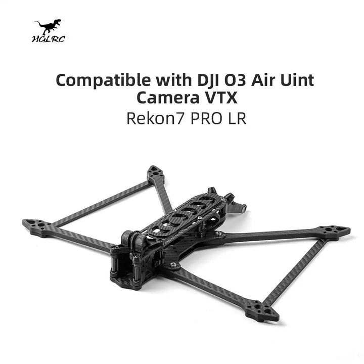 HGLRC Rekon7 LR 7" Long-Range FPV Frame 324mm 3K Carbon Fiber