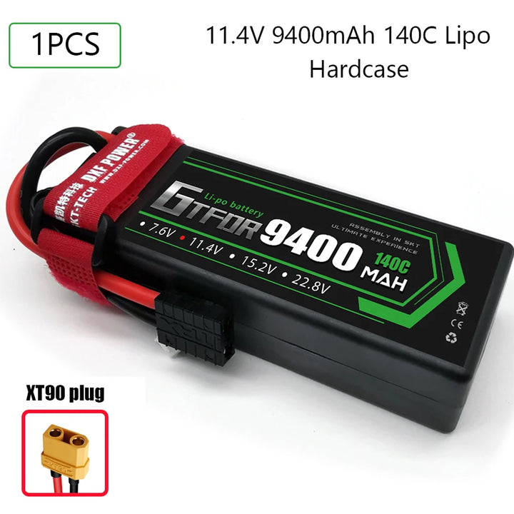 Batteries Lipo 7.6V 11.4V  7.4V 11.1V 15.2V 14.8V 22.2V 2S 3S 4S 6S 9400Mah 6300Mah 6500mAh 6200mAh 01000mAh 8400mAh 9200mAh Car