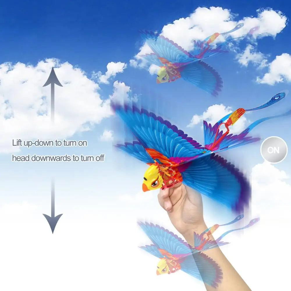 Go Go Bird Remote Control Flying Toy Mini RC Helicopter Drone-Tech Toys for Kids Adults Smart Bionic Flapping Wings