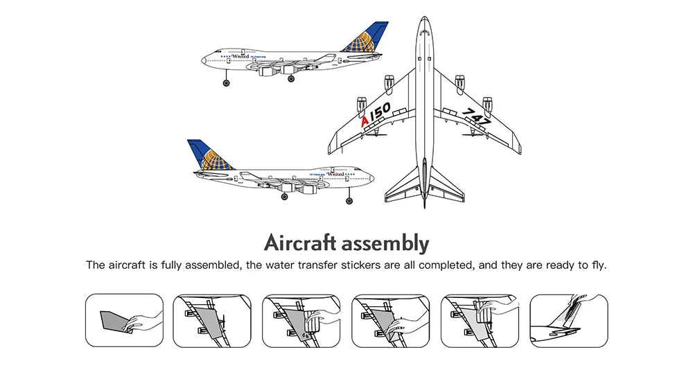 WLtoys XK A150 2.4G 3CH RC Airplane Fixed Wing Plane Outdoor Toys Drone Boeing B747 Airliner Model Glider Toys For Adult Gift