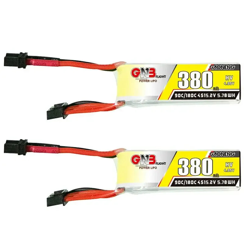 Gaoneng GNB 380mAh HV LiPo Battery 90C/180C XT30 — 2S / 3S / 4S / 6S Tiny Whoop FPV