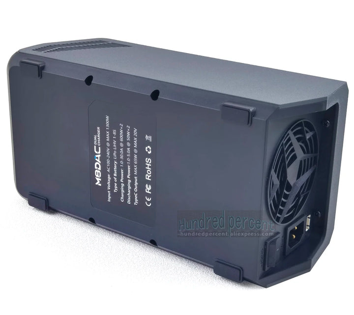 ToolkitRC M8DAC Dual-Channel Battery Charger - 1-8S 1200W AC 50A/30A IPS Display Smart Charger for LiPo RC Batteries