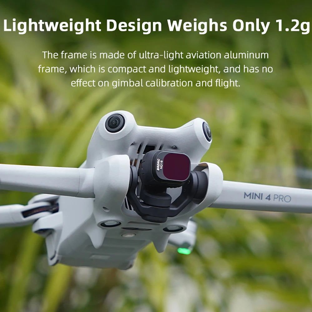 BRDRC Lens Filters for DJI Mini 4 Pro - UV CPL ND8/16/32/64 ND-PL Set