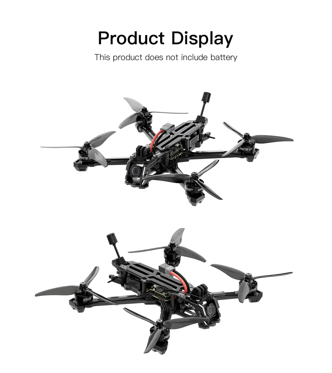 GEPRC Vapor-X5 X6 HD O3 FPV 2407E 1750KV 60A 4IN1 ESC F722 V2 FC High-performance Freestyle Grace RC Quadcopter Freestyle Drone