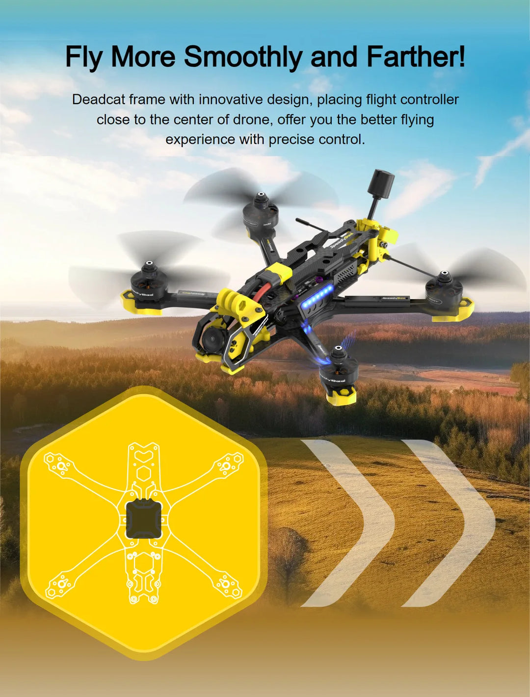 SpeedyBee Master 5 V2 5" FPV Drone - DJI O3 Air Unit F405 V3 2306 1900KV 6S