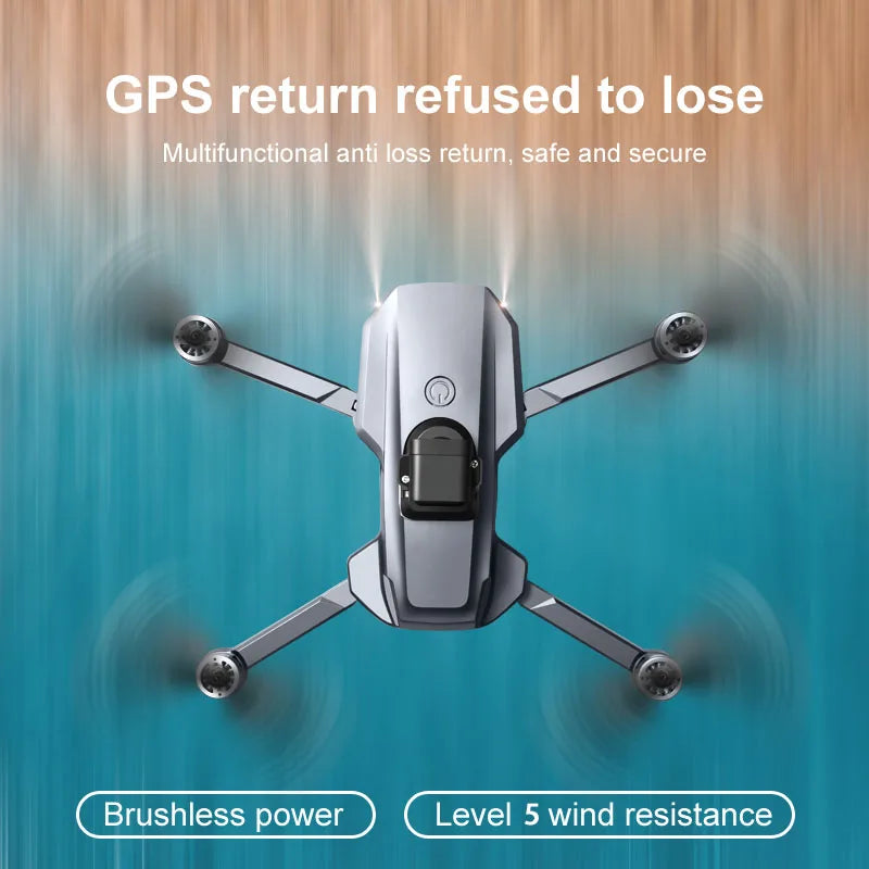 RG101 2-axis gimbal mini drone GPS Wide-angle obstacle avoidance RC quadcopter optical flow brushless wind-resistant airplane