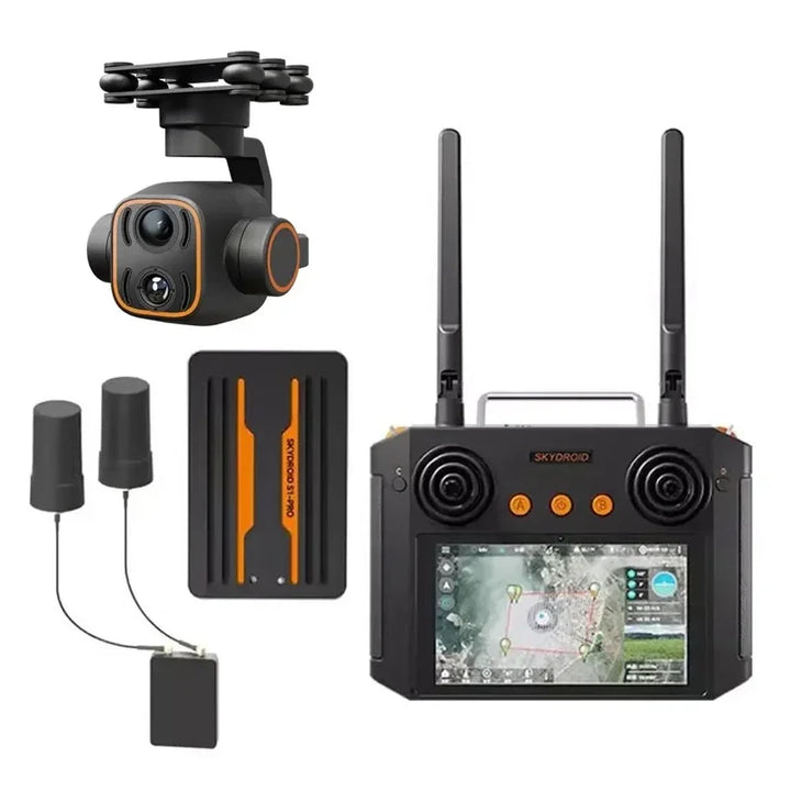 Skydroid S1 Pro RC Transmitter System — 5.8GHz 1080p FPV Video, H12Pro Ground Station, GPS & Camera Bundle Options