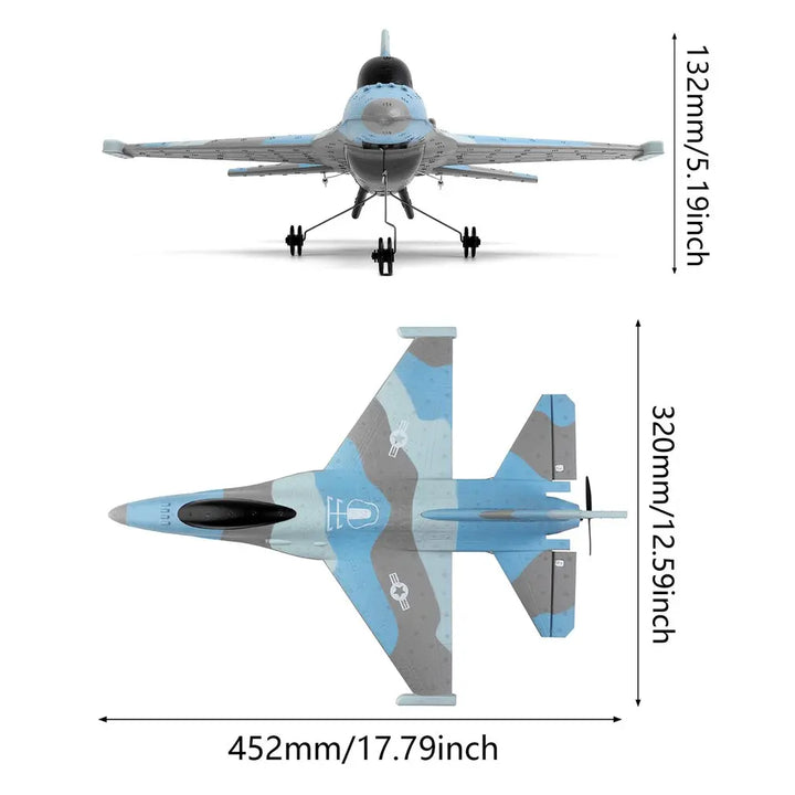 A290 RC Glider Fighter Fixed Wing Wingspan 3D Axis Model Stunt Professional Foam Airplane Drone Simulation Gifts Toys for boys