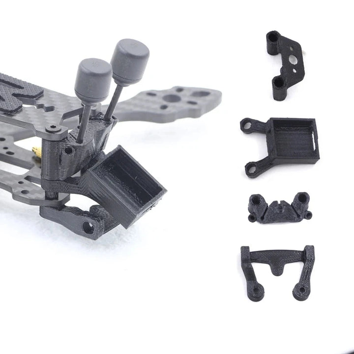 3D Printed BN-220 GPS Module Mount — TPU Holder, T-Mount, SMA Mount, Antenna Bracket for FPV Drone Mark5 Frame, Beitian BN-220 (22×20mm)